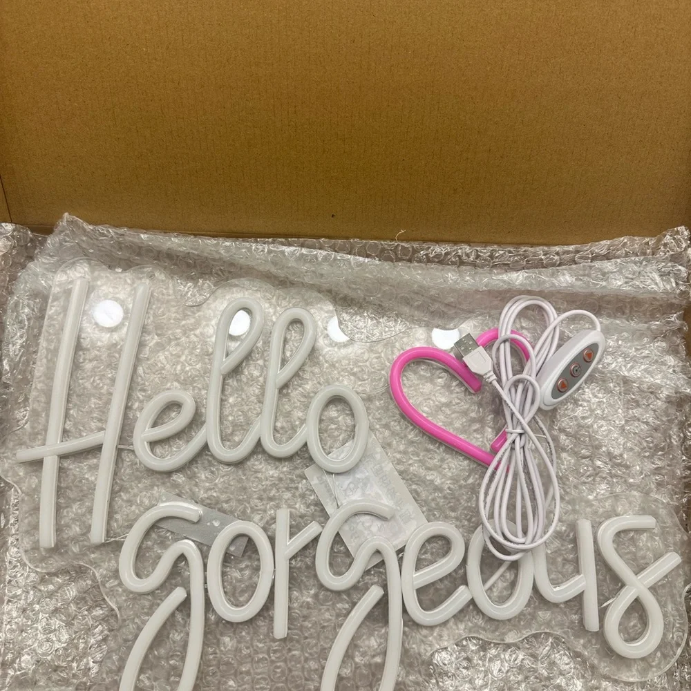 Hello Gorgeous Neon Sign - Picture 5 of 6